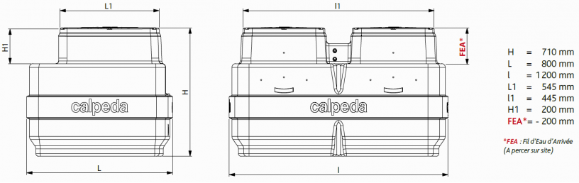 CAL500 2GQVM 50-8 PA V2E - FEA de 0 à 20 cm