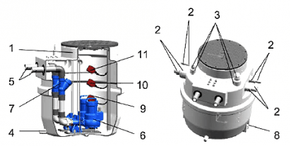 Interrupteur à flotteur pour poste de relevage KSB EVAMATIC BOX N