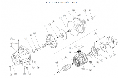 Pièces détachée AGA 200 Triphasé